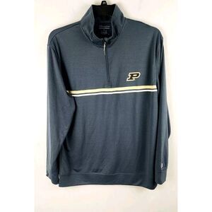 Champion‎ Purdue Boilermakers 1/4 Zip Pullover Men's Laege Gray NCAA
